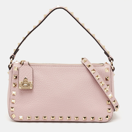 Valentino: Фиолетовая сумка  Rockstud