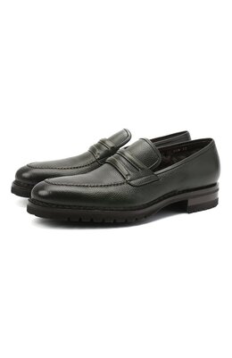 Santoni: Зелёные туфли 