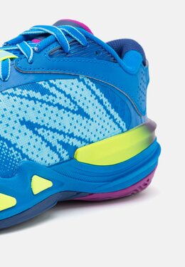 New Balance: Синие кроссовки 