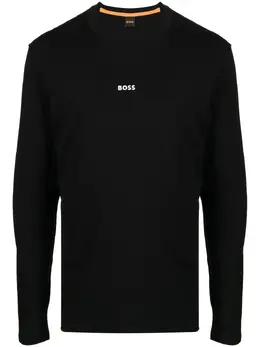 BOSS: Чёрная футболка 