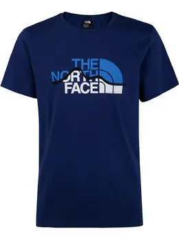 The North Face: Синяя футболка  Mountain Line