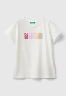 United Colors of Benetton: Белая футболка 