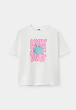 MSGM Kids: Белая футболка 