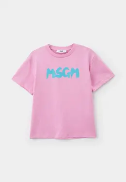 MSGM Kids: Розовая футболка 