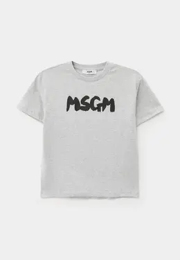 MSGM Kids: Серая футболка 