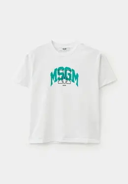 MSGM Kids: Белая футболка 