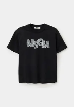 MSGM Kids: Чёрная футболка 