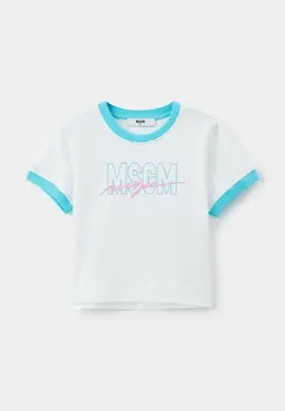 MSGM Kids: Белая футболка 