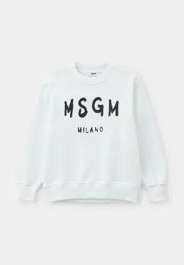 MSGM Kids: Белый свитер 