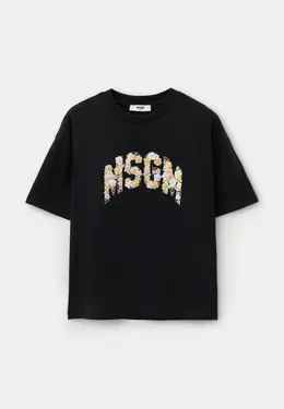 MSGM Kids: Чёрная футболка 