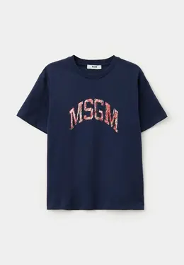 MSGM Kids: Синяя футболка 