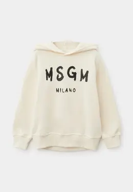 MSGM Kids: Белая толстовка 