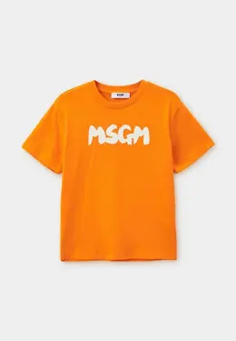 MSGM Kids: Оранжевая футболка 