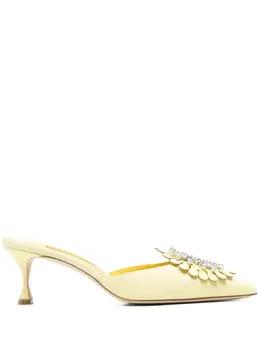 Manolo Blahnik: Жёлтые сабо 