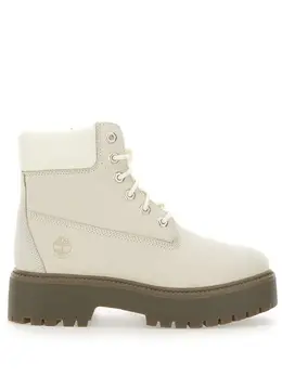 Timberland: Белые ботинки 