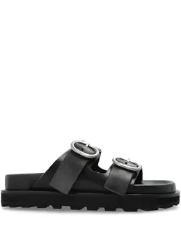 Jil Sander: Чёрные сандалии 