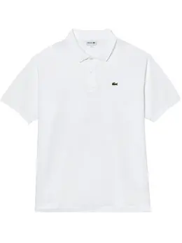 Lacoste: Белое поло 