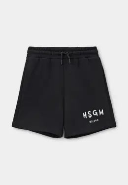 MSGM Kids: Чёрные шорты 