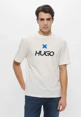 Hugo: Бежевая футболка 