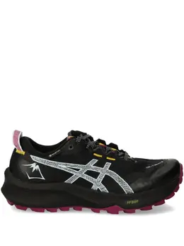 ASICS: Чёрные кроссовки 