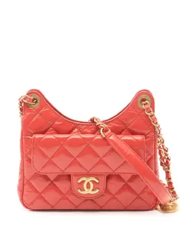 CHANEL Pre-Owned: Оранжевая сумка 
