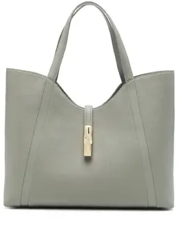 Furla: Зелёная сумка-шоппер 