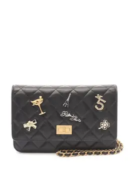 CHANEL Pre-Owned: Чёрная сумка через плечо 
