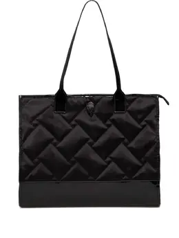 Kurt Geiger London: Чёрная сумка-шоппер 