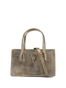 Kurt Geiger London: Золотая сумка-шоппер 