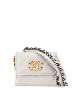 CHANEL Pre-Owned: Серый кошелёк 