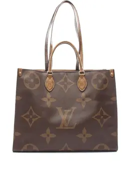 Louis Vuitton Pre-Owned: Коричневая сумка-шоппер 