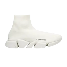 Balenciaga: Светлые кроссовки  Speed.2