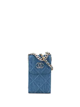 CHANEL Pre-Owned: Голубая сумка 