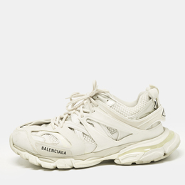 Balenciaga: Белые кроссовки  Track