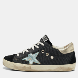 Golden Goose: Чёрные кроссовки  Super Star