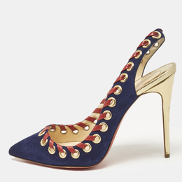 Christian Louboutin: Синие туфли 