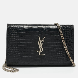 Saint Laurent Paris: Чёрный кошелёк  Monogram