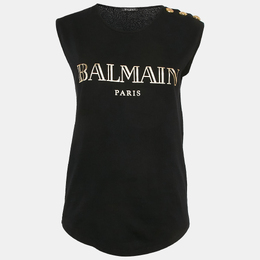 Balmain: Чёрный топ 