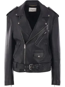 Saint Laurent: Кожаная куртка 