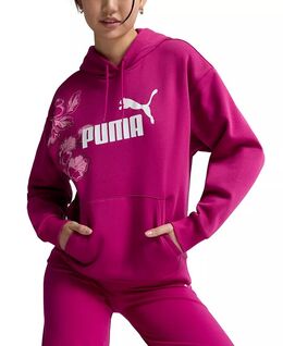 PUMA: Толстовка  Essentials с растительным принтом