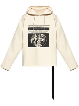 Rick Owens DRKSHDW: Свитшот с капюшоном 