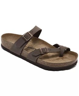 Birkenstock: Коричневые сандалии  Birko Flor