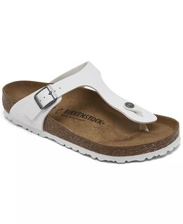 Birkenstock: Белые сандалии  Gizeh Birko Flor