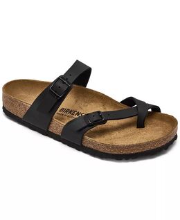 Birkenstock: Чёрные сандалии  Birko Flor