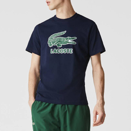 Lacoste: Синяя футболка 