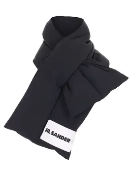 JIL SANDER: Чёрный шарф 