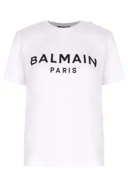 BALMAIN: Хлопковая футболка 