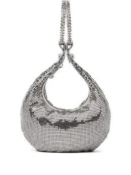 Versace: Серебристая сумка 