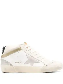 Golden Goose: Белые кроссовки  Mid Star