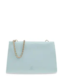Furla: Голубая сумка-шоппер 
